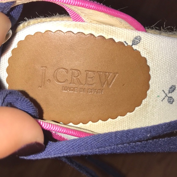 J. Crew lace up tennis racquet espadrilles - Picture 7 of 7